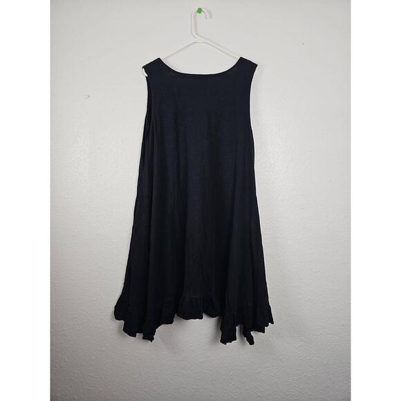 Style Co 348 Womens Black Beige Sleeveless Crochet Casual Dress 2X - Picture 3 of 5